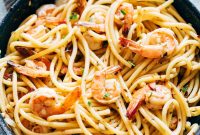 20-Minute Shrimp Spaghetti Aglio e Olio — 5-Ingredient Recipe