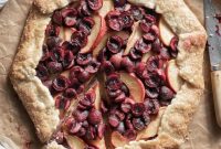 Peach and Cherry Galette Recipe with Flaky Golden Crust