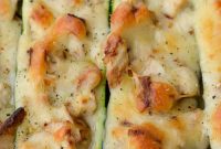 Chicken Alfredo Zucchini Boats Recipe for Low-Carb Dinners