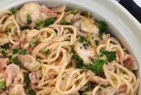 Creamy Bacon & Mushroom Spaghetti Recipe for Weeknight Dinner