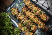 Garlic Parmesan Chicken Skewers Recipe for Grilling or Oven