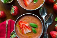 Chilled Strawberry Gazpacho Recipe for Summer Entertaining