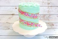 Sprinkle Fault Line Cake: Step-by-Step Decorating Tutorial