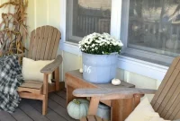 Natural Neutral Fall Porch Decorating Ideas for Cozy Curb Appeal