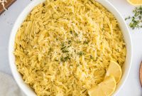 Zesty Lemon Orzo with Parmesan and Fresh Herbs