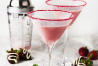 Chocolate-Dipped Strawberry Martini Recipe & Serving Tips