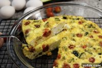 Zucchini and Cherry Tomato Frittata Recipe for Summer Brunch