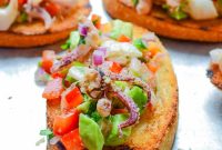 Calamari, Avocado & Grapefruit Bruschetta Recipe