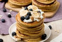 Fluffy Gluten-Free Oat Flour Protein Pancakes