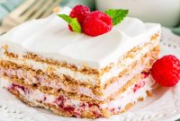 No-Bake Raspberry Icebox Cake Recipe for Summer Parties
