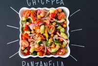 Roasted Chickpea Panzanella Salad with Crispy Bread and Tomatoes