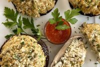 Crab-Stuffed Portobello Mushrooms with Garlic Butter Filling
