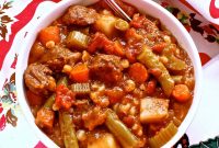 Hearty Beef, Barley & Vegetable Stew Recipe for Cold Nights