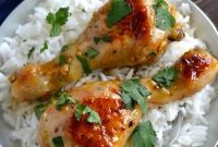 Honey Lemon Ginger Glazed Chicken Drumsticks Recipe