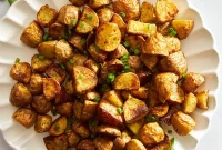 Crispy Air Fryer Greek-Style Lemon Potatoes