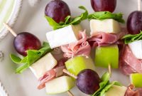 Brie and Prosciutto Fruit Skewers: Elegant Party Appetizer