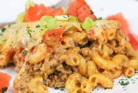 Taco Beef and Macaroni Casserole: Cheesy One-Pan Dinner