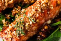 Maple-Glazed Salmon with Crispy Herb Crust