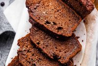 Moist Chocolate Zucchini Bread Recipe with Cacao Chips