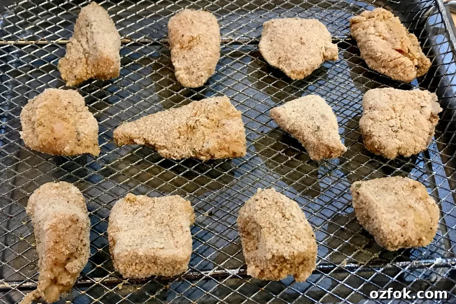 Homemade Air Fryer Chicken Nuggets: Crispy, Quick Recipe 6 breaded chicken nuggets