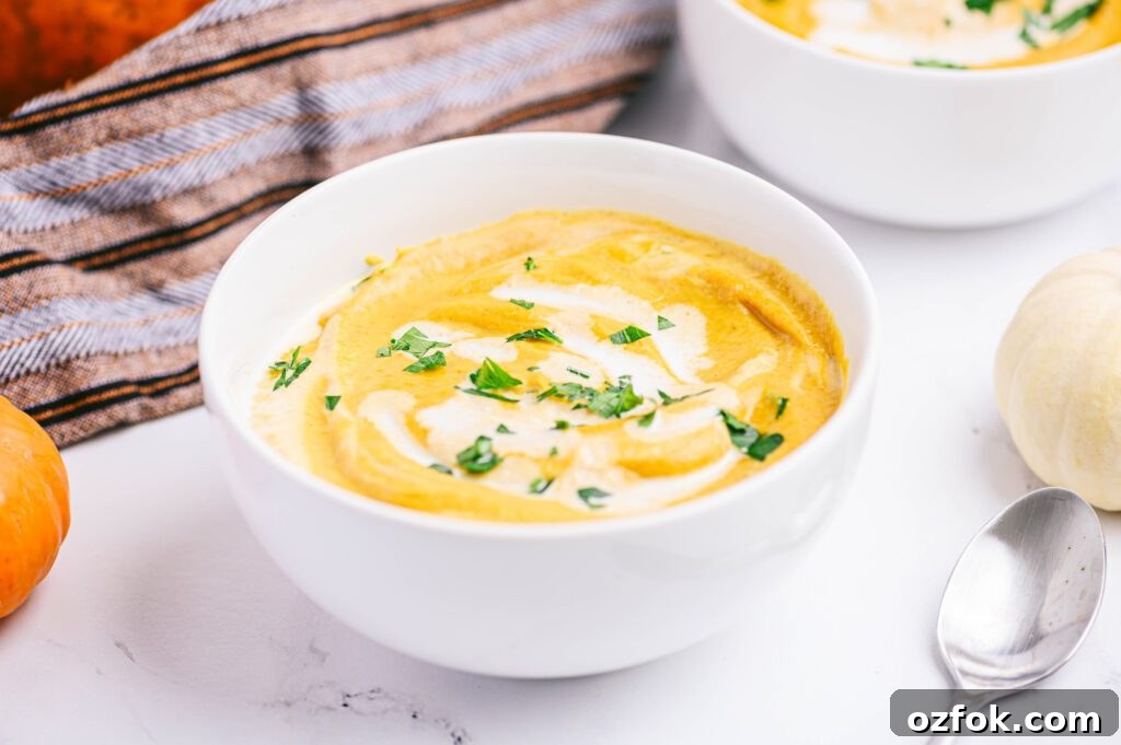 Creamy Pumpkin Soup Recipe with Warm Spices and Garlic Croutons 3 img 108407 2