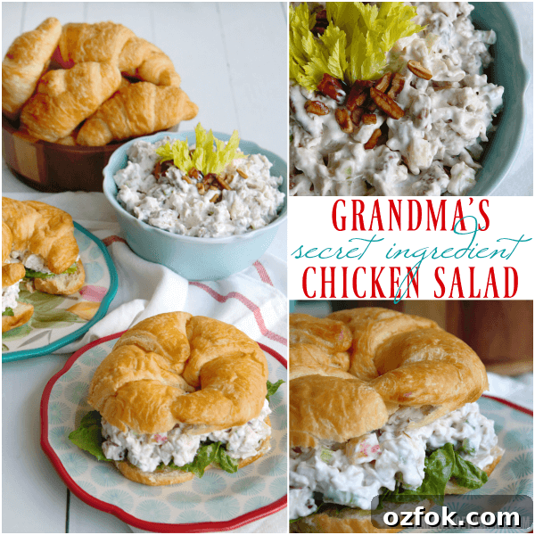 Grandma’s Secret Ingredient Chicken Salad Recipe That Delights 6 Everyone RAVES about my Grandma's Secret Ingredient Chicken Salad recipe!