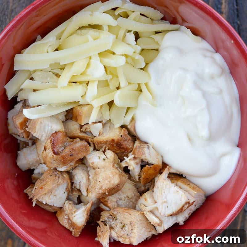 Chicken Alfredo Zucchini Boats Recipe for Low-Carb Dinners 3 Chicken Alfredo Zucchini Boats plated