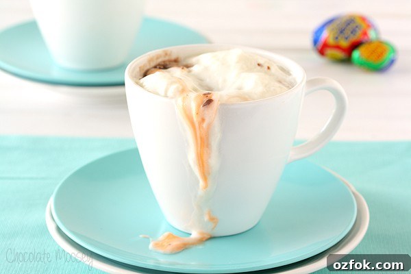 Crème Egg Hot Chocolate Recipe: Gooey Easter Chocolate Drink 3 Creme Egg Hot Chocolate