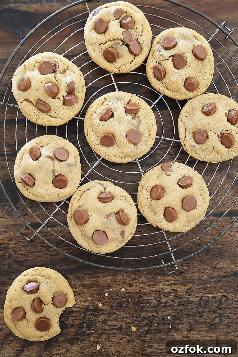 Chewy Peanut Butter Cup Cookies Recipe 5 Soft Peanut Butter Cup Cookies - Perfectly soft and chewy peanut butter cookies, with gooey chocolate peanut butter cups hidden inside! Thecomfortofcooking.com