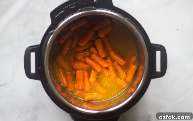 Instant Pot Honey-Glazed Carrots (Video) 6 Instant pot of glazed carrots