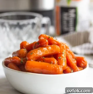 Instant Pot Honey-Glazed Carrots (Video) 10 Instant Pot glazed carrots in a bowl