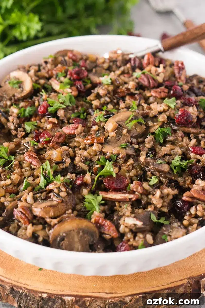 Wild Rice and Mushroom Pilaf Recipe for Flavorful Sides 8 rice and mushroom pilaf