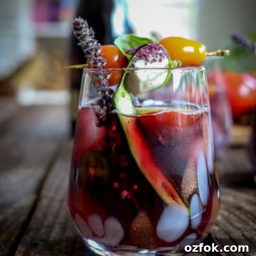 Farmers Market Red Wine Cocktail with Savory Herb Twist 6 farmers market wine cocktail spicy savory sangria recipe