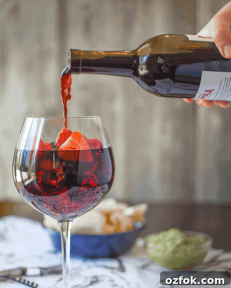 Farmers Market Red Wine Cocktail with Savory Herb Twist 9 single serving sangria cocktail recipe