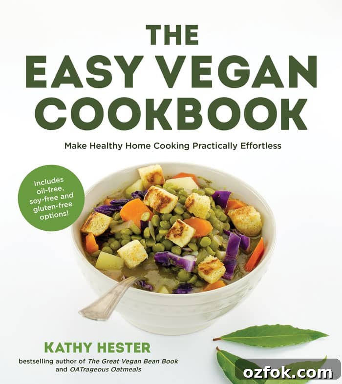 Garlic Broccoli Stir-Fry Recipe with Savory Sauce 3 The Easy Vegan Cookbook cover by Kathy Hester