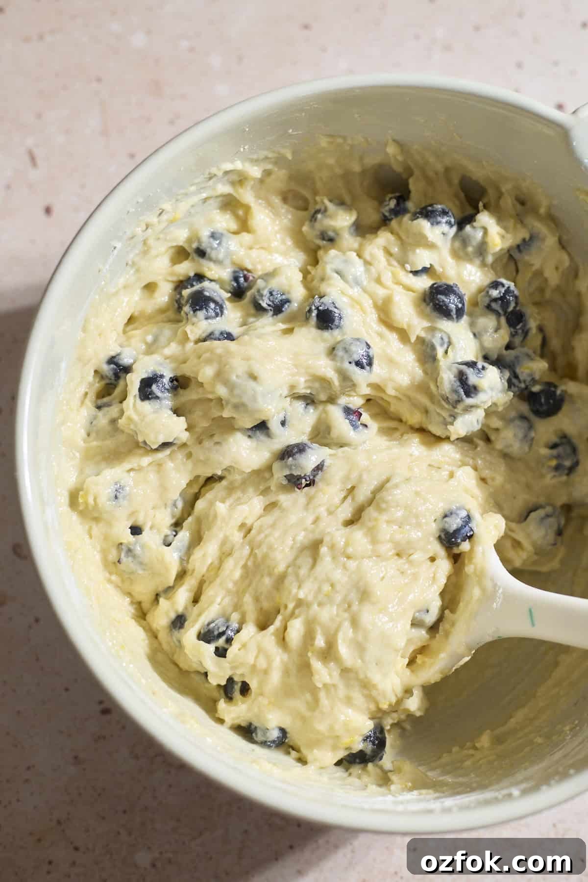 Batter in a large mixing bowl.