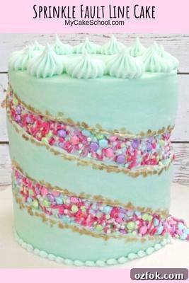 Sprinkle Fault Line Cake: Step-by-Step Decorating Tutorial 2 Learn how to make a fun & simple Sprinkle Fault Line Cake! Such a fun cake trend!