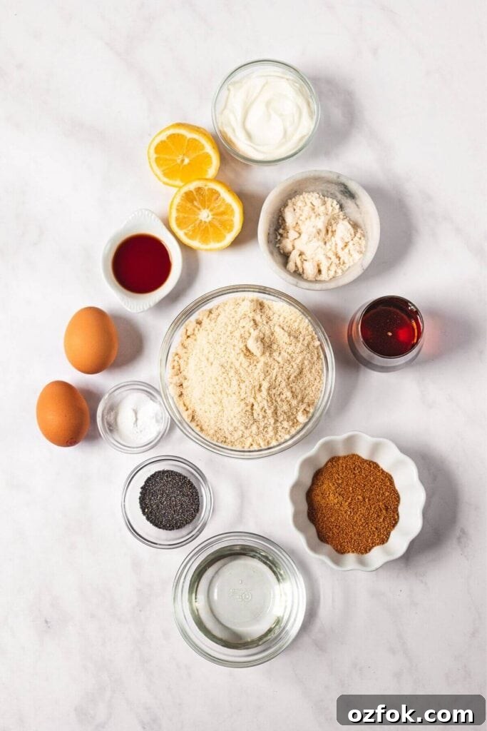 Lemon Poppy Seed Crumb Cake Recipe — Moist Zesty Dessert 5 ingredients in healthy lemon poppy seed crumb cake