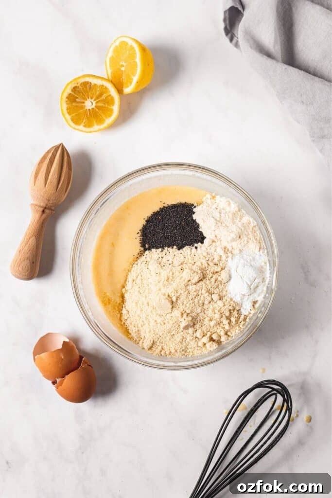 Lemon Poppy Seed Crumb Cake Recipe — Moist Zesty Dessert 7 step 2 in healthy lemon poppy seed cake