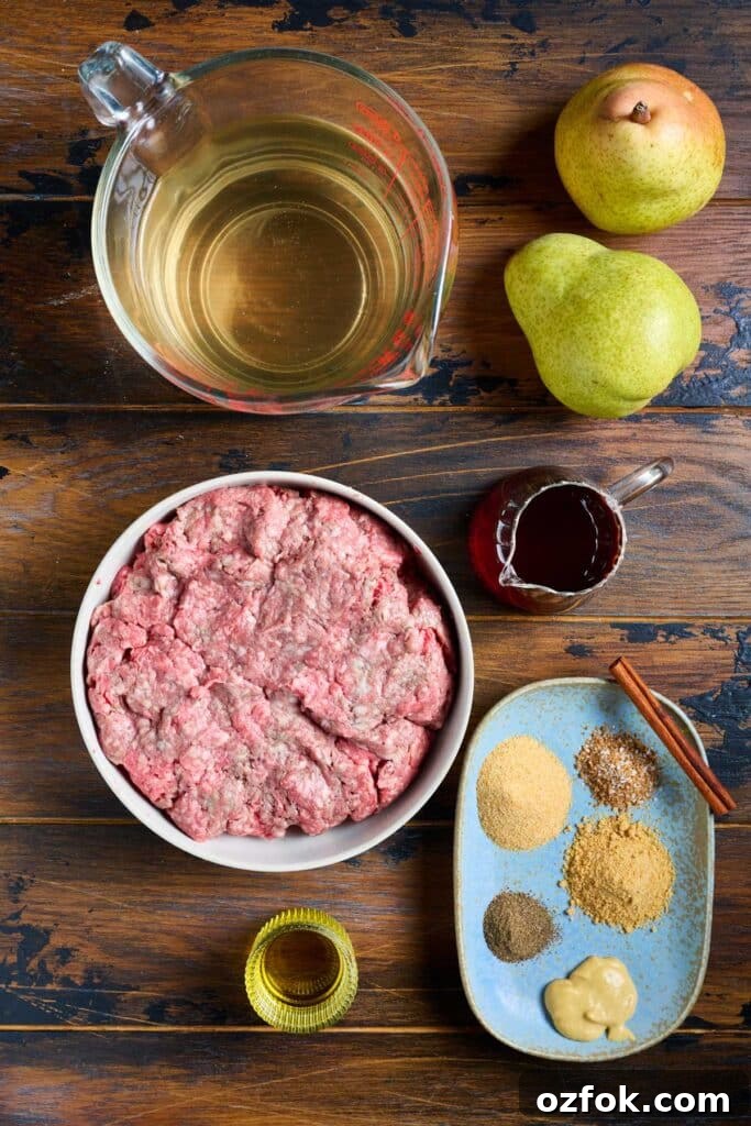Brie Burger with Bourbon-Poached Pears and Crispy Pancetta 3 img 1702 5