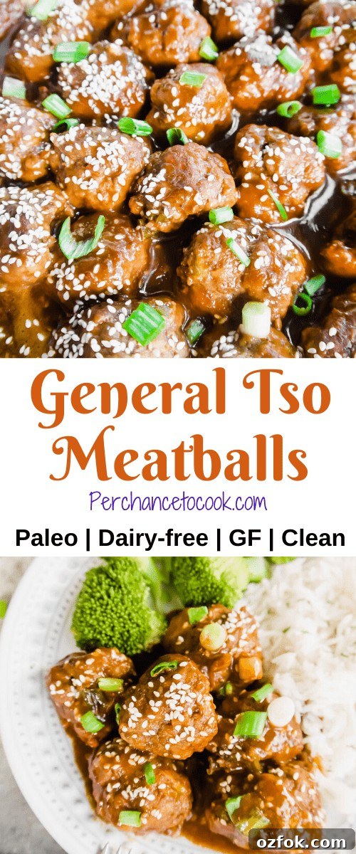 Paleo General Tso Meatballs — Gluten-Free Asian-Style Recipe 8 General Tso Meatballs (Paleo, GF) | Perchance to Cook, www.perchancetocook.com