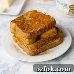 Pumpkin French Toast Recipe on small white plate