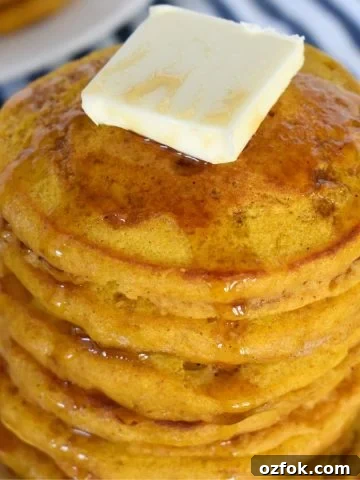 Pumpkin pancakes with pancake mix recipe.
