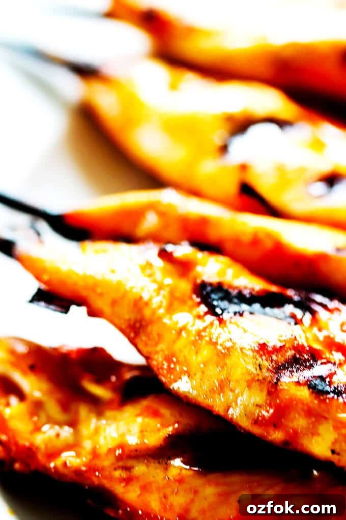 Honey Harissa Chicken Skewers with Garlic-Mint Sauce 4 Outdoor dining with skewers