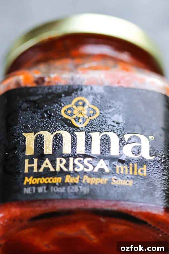 Honey Harissa Chicken Skewers with Garlic-Mint Sauce 5 Jar of harissa