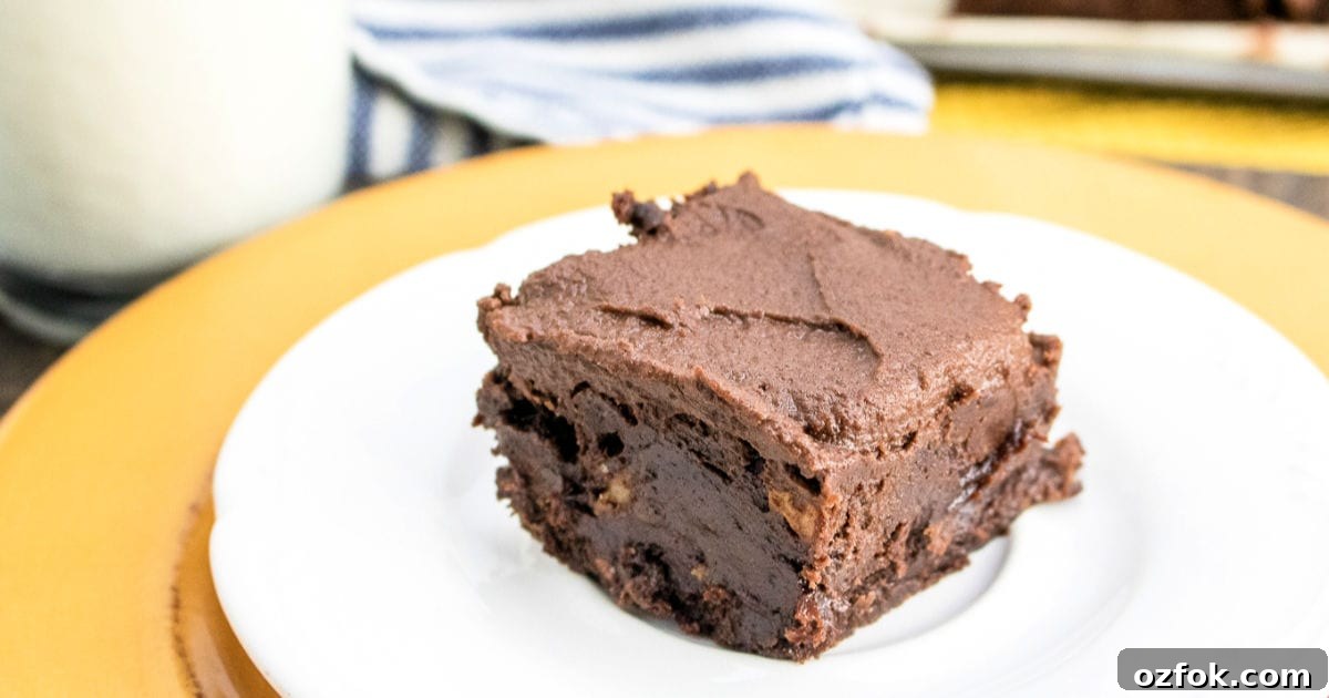 feature fudge brownie with frosting