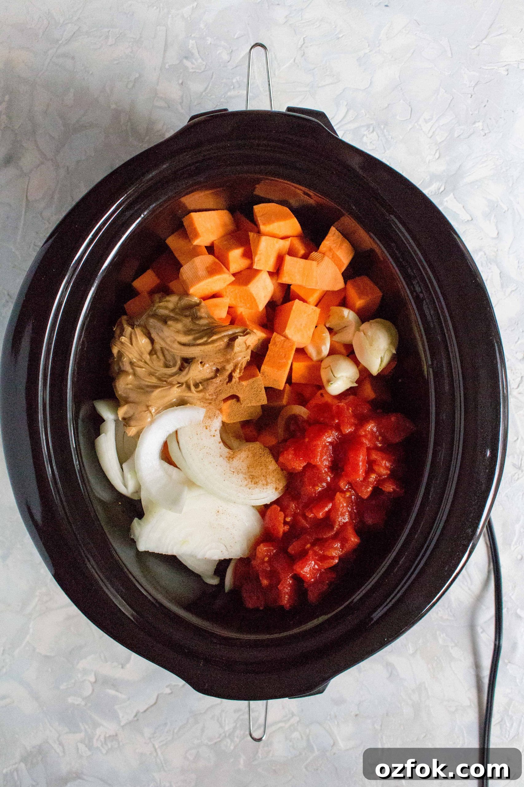 Creamy Slow-Cooker Sweet Potato Soup with Peanut Butter Swirl 3 What You Need To Make This Slow Cooker Sweet Potato Soup with Peanut Butter