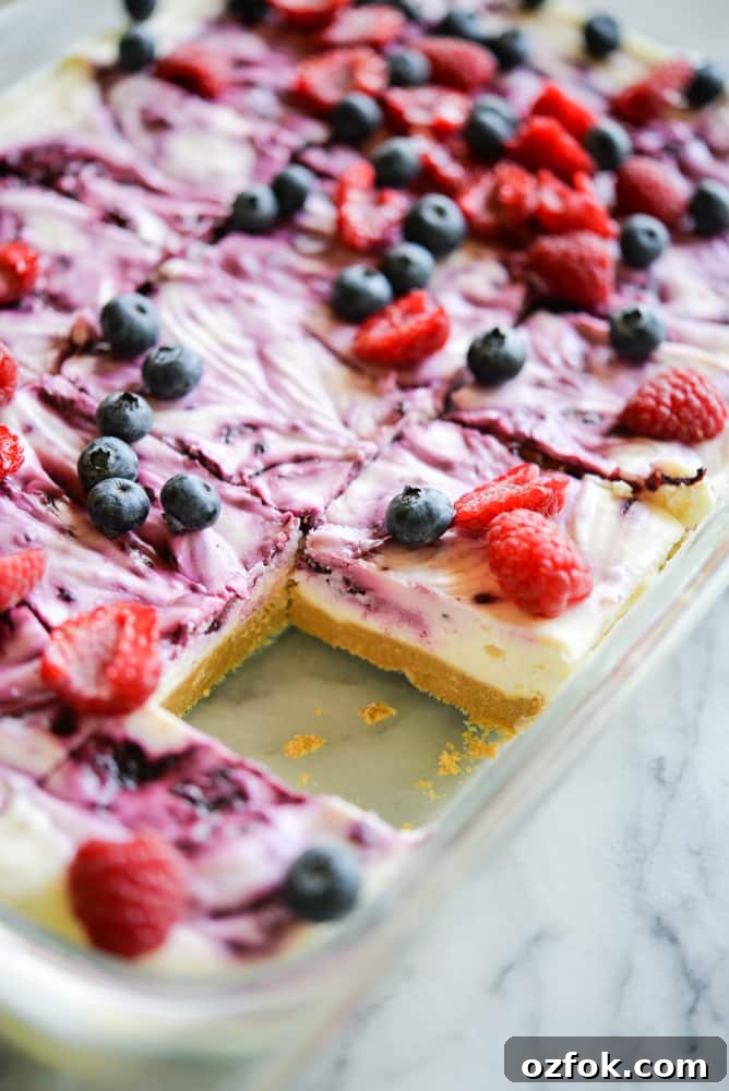 Super Bowl Party Recipes: Lighter Game-Day Favorites 6 healthy super bowl roundup no bake berry cheesecake bars