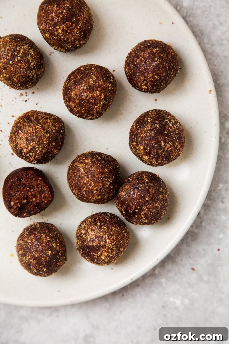 Raw Chocolate Omega Bliss Balls Recipe for Energy & Heart Health 3 Chocolate Omega Bliss Balls