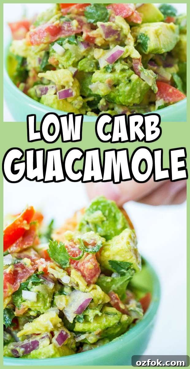 Chunky Homemade Guacamole — Low-Carb Recipe 6 low carb guacamole